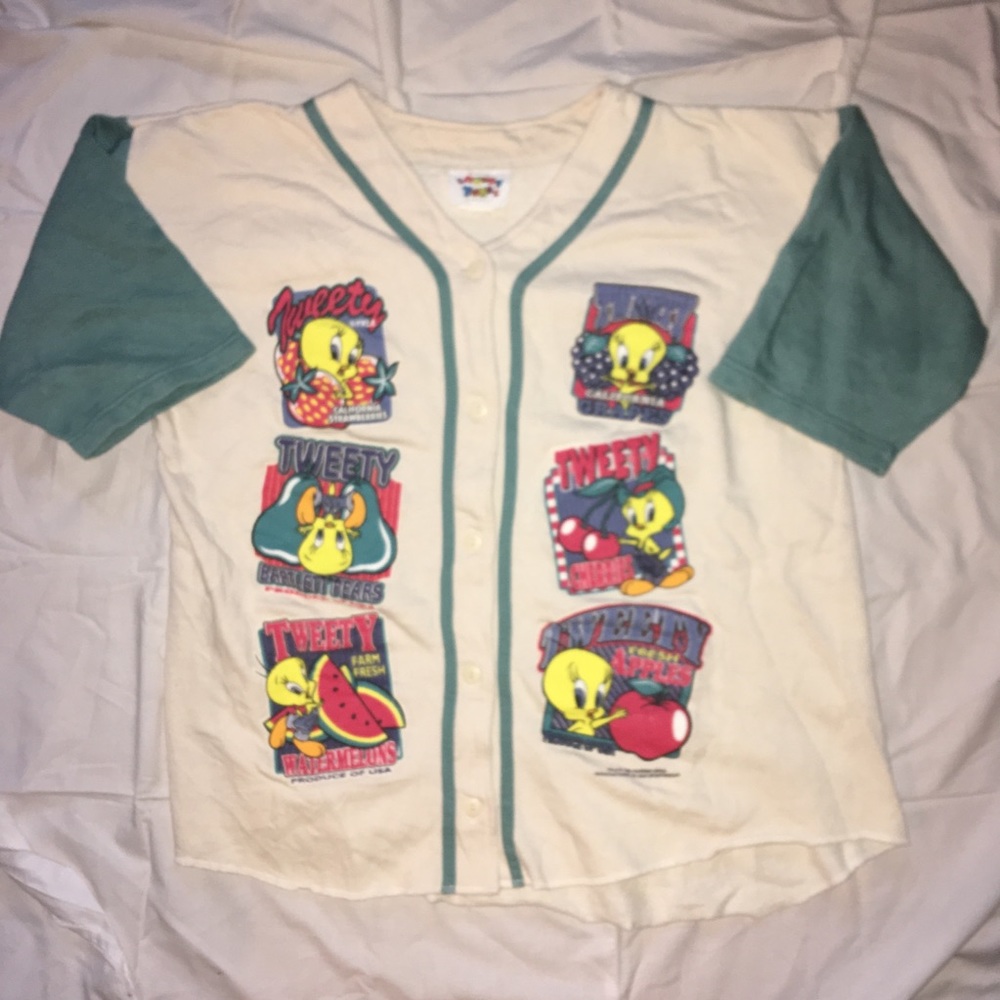 Looney Tunes vintage sweatshirt baseball jersey